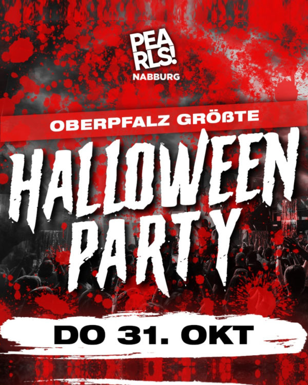 💀💀💀 HALLOWEEN IN NABBURG 💀💀💀 Am 31.Oktober zum Vorfeiertag feiern wir die größte Halloweenparty der Region im Pearls! Erlebt das aufwändigste Halloween-Event der Oberpfalz, mit gigantischer Dekoration, vielen Specials und der schaurigsten Atmosphäre des Jahres! 🎃❗💯 Traust du dich? ══════ 💀 SPECIALS 💀 ══════ ✞ DIE GRÖßTE HALLOWEEN PARTY DER REGION ✞ XXL HALLOWEEN DEKO & ANIMATION ✞ TAUSENDE HALLOWEEN CANDYS ✞ CREEPY SPIDER FLOOR ✞ DÜSTERE KONFETTI SHOTS & ICE SHOCK SYSTEM ✞ BLUTIGE DRINK SPRITZEN für die ersten 500 Gäste mit Kostüm ══════ 💀 MUSIC 💀 ══════ ▶︎▶︎ MAIN-FLOOR --- EDM, Charts, 90er, 2000er & Partyhits --- ▶︎▶︎BLACK MUSIC FLOOR --- Best of Deutschrap & Black --- ════ 💀 TICKETS 💀 ════ unter https://pearls-nabburg.ticket.io/ Der Vorverkauf ist ab sofort geöffnet! Early Bird Ticket: 7,90€ (Die ersten 200) Normaler Vorverkauf: 9,90€ ════ 💀 INFOS & FREIKARTEN 💀 ════ ☢ WIR VERLOSEN unter allen Untoten, die diese Veranstaltung TEILEN insgesamt 10 Freikarten! ・ Datum: Donnerstag, 31.10.2024 (Vorfeiertag) ・ Einlass ab 20 Uhr | Keine Kostümpflicht ・ Pearls Nabburg ・ P16 mit