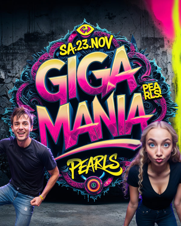 Sa.23.11.24 GIGA MANIA _____________ 🤜 DER ULTIMATIVE PARTY HAMMER _____________ Die legendären Specials! 🔥 Bis 22 Uhr: EINTRITT FREI und FREIBIER FÜR ALLE 🇲🇽 22 - 23 Uhr: Salitos 3€ 🥃 23 - 24 Uhr: F!c?en 2€ 🍹 0 - 1 Uhr: Cocktails 4€ 🦌 1 - 2 Uhr: Jägermeister 2€ 🔥 Ab 3 Uhr: Leberkasssemmeln GRATIS _____________ 🔥🔥🔥🔥🔥 ▶ Floor 1: Pearls Hitmix DJ Le Thull ▶ Floor 2: 100% Black Music DJ Juize 🔥🔥🔥🔥 Einlass 21 Uhr _____________ Mit Formular ab 16 bis 4 Uhr feiern Ohne Formular ab 16 bis 0 Uhr feiern _____________ NUR Abendkasse - Ticket 6€ _____________ Club PEARLS Nabburg Schlörstraße 1A 92507 Nabburg